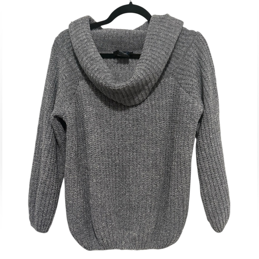 Cozy Gray Cowl Sweater